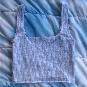 vintage dior cropped tank